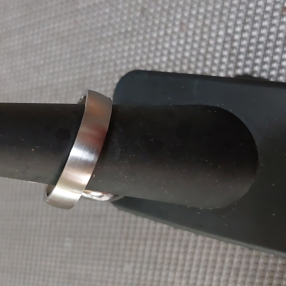 Stainless Steel  Band Shiny, Flat Band Matte Finish - Picture 5 of 6